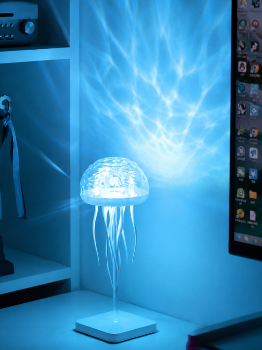 Entspannende LED-Quallenlampe